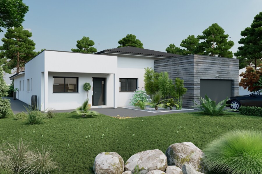 Vue sur entree Villa Tuyan