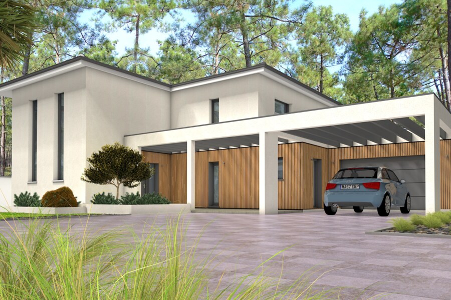 projet d'une villa d'architecte sur le bassin d'arcachon