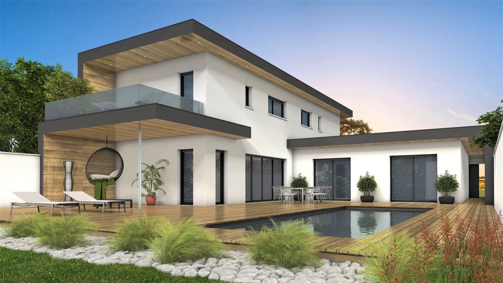 Villa design avec piscine à Bordeaux